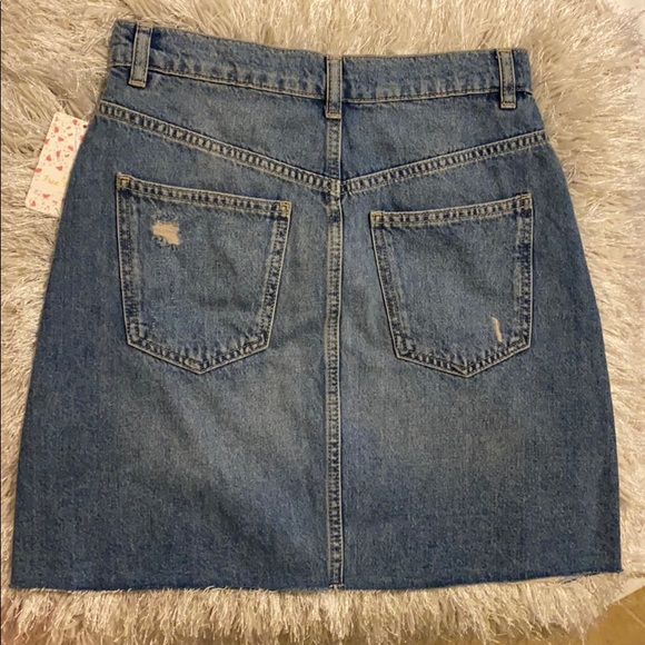 free people midstone denim skirt (NWT) - Picture 2 of 4